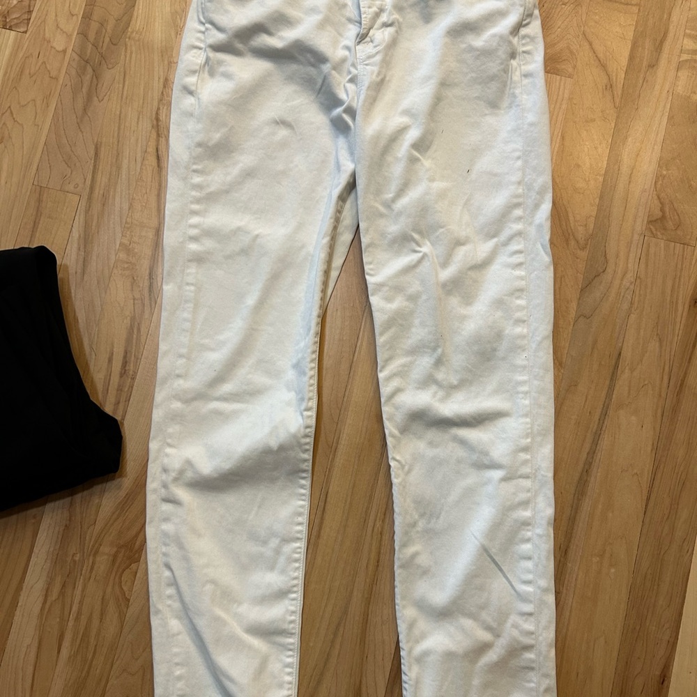 J Brand White Relaxed Track Pants